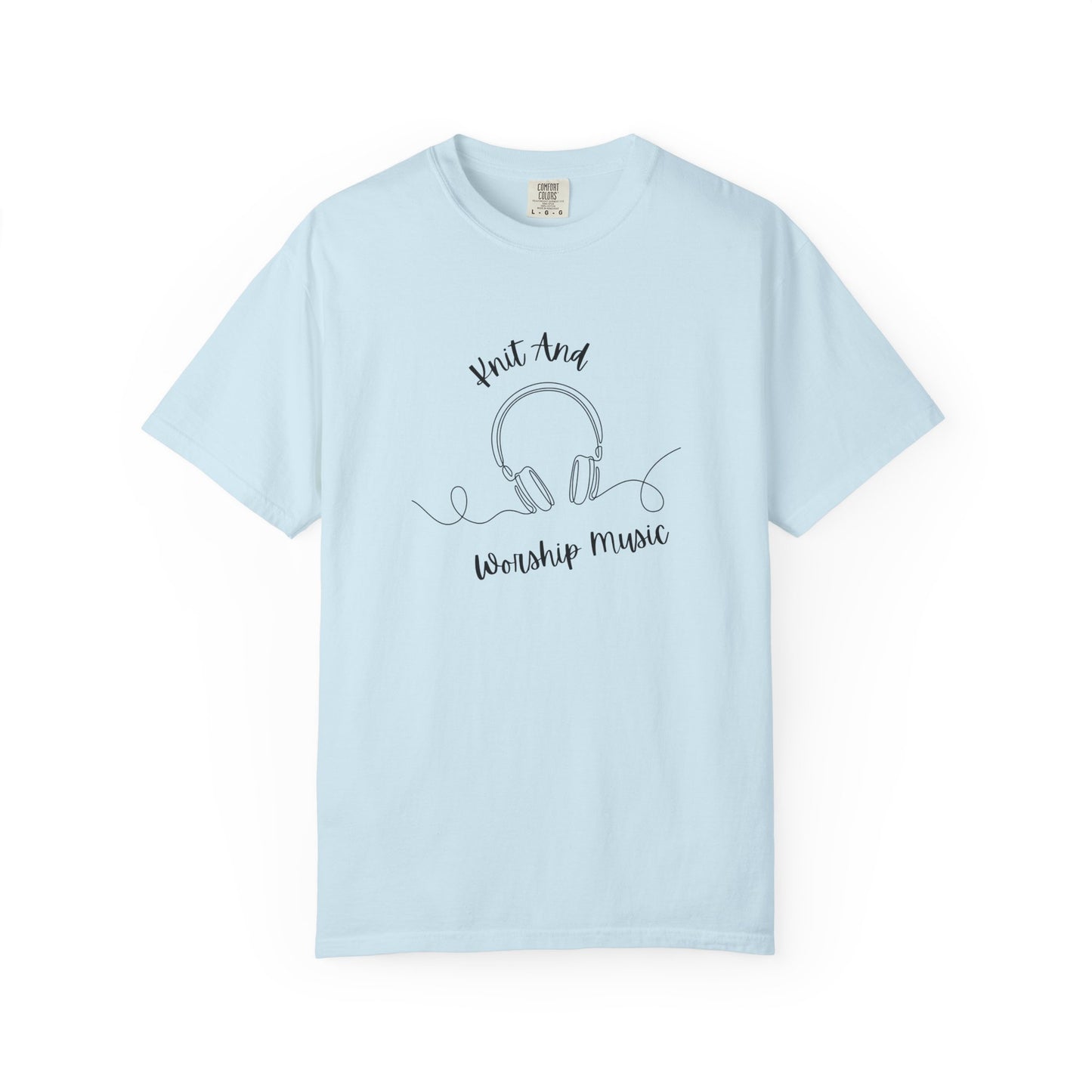 Christian T-Shirt "Knit and Worship Music"