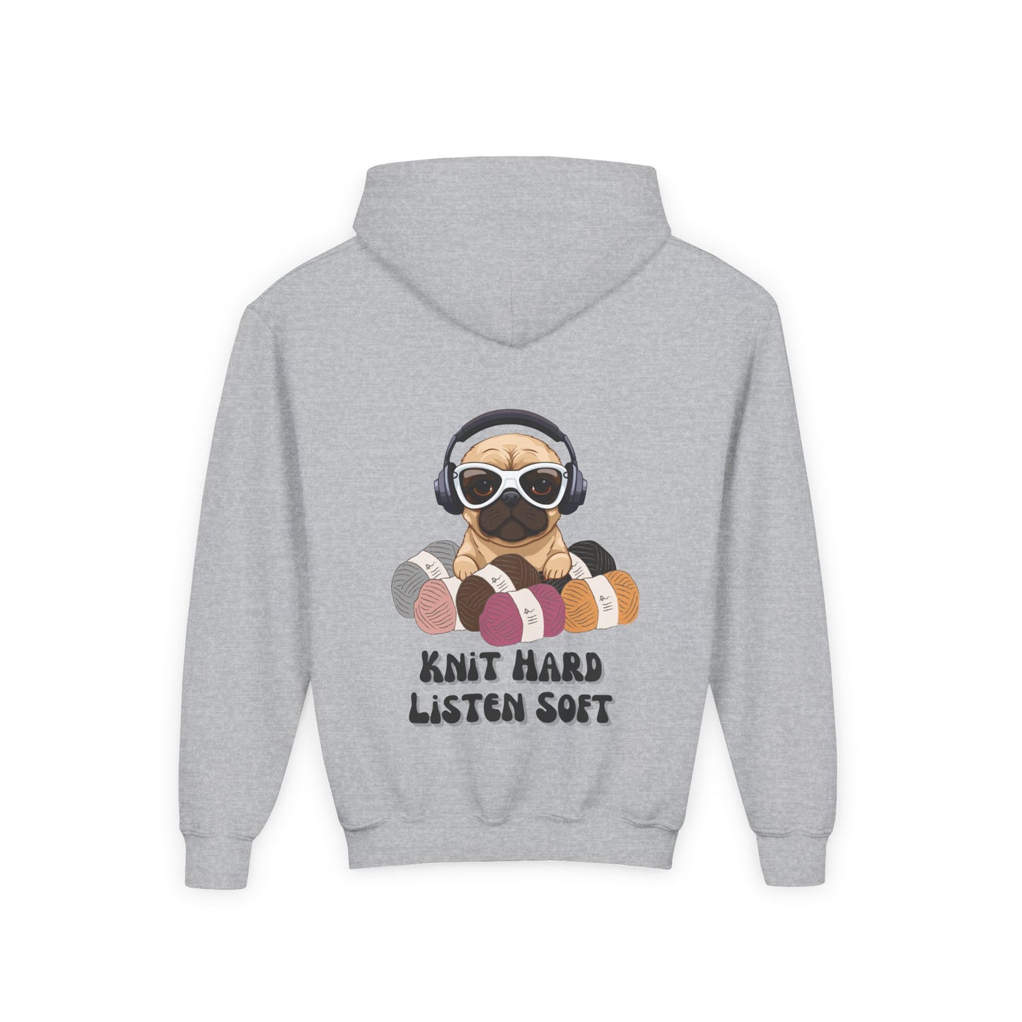 Soft Hoodie For Knitting Enthusiast-Youth