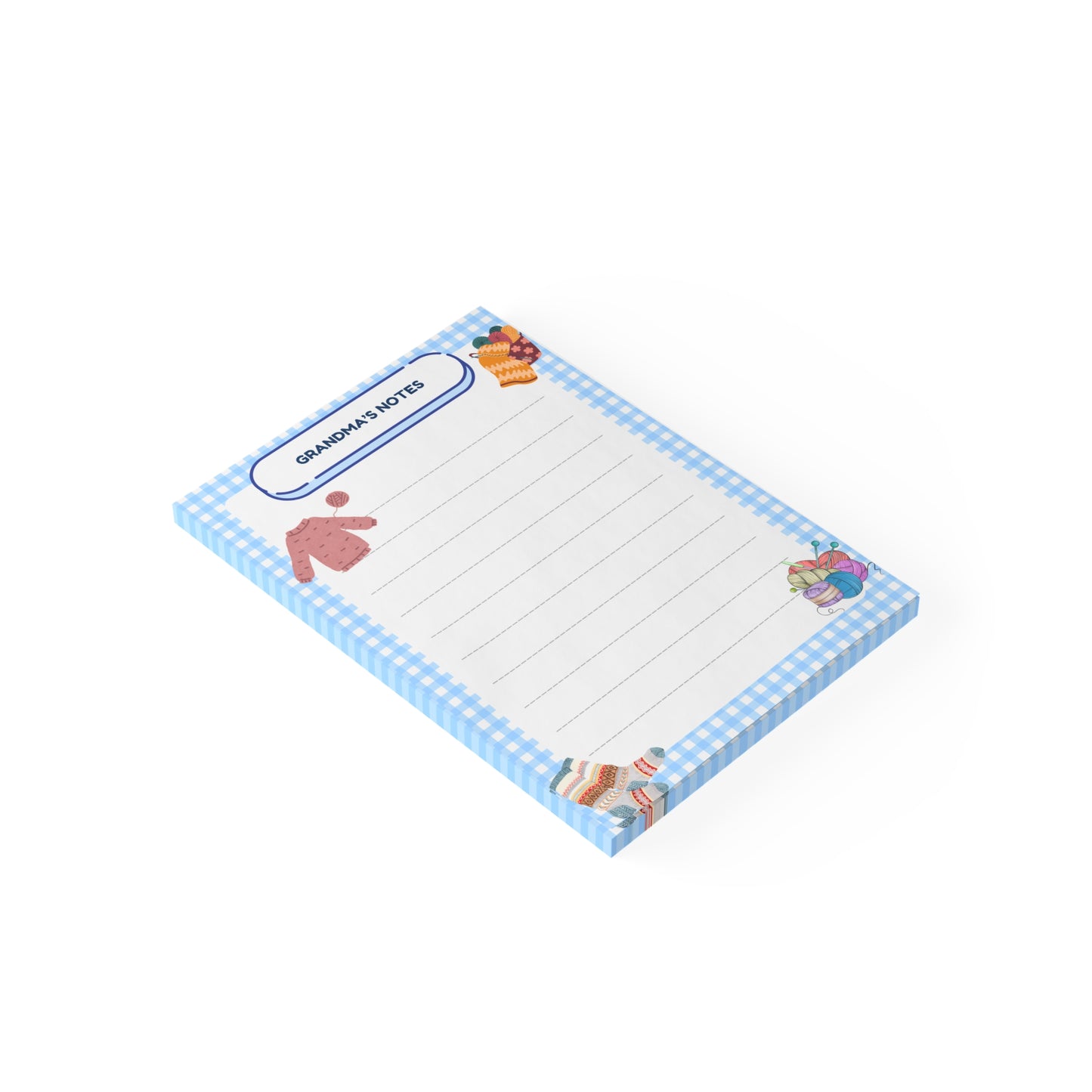Sticky Note Pads| Knit Theme