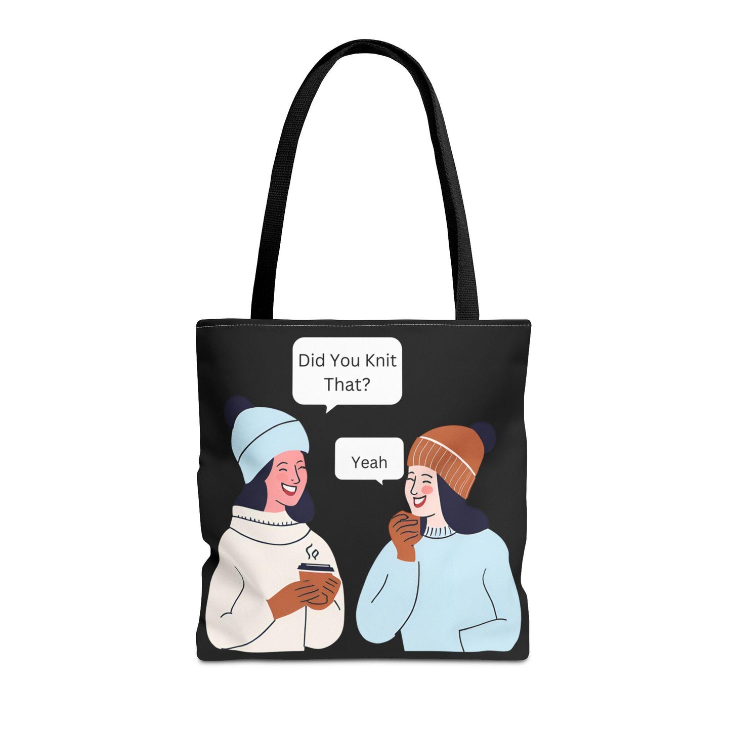 Tote Bag For Knitting and Crochet Supplies| Humor Theme