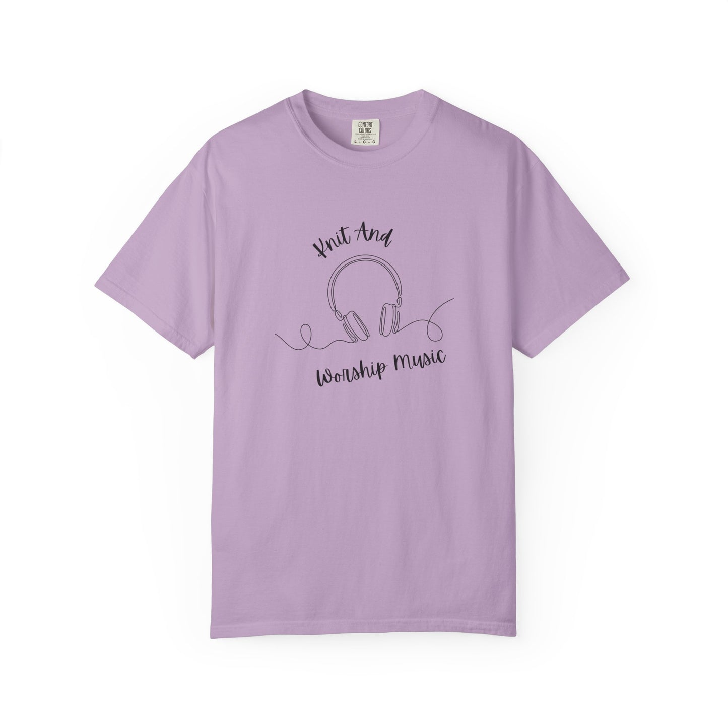 Christian T-Shirt "Knit and Worship Music"