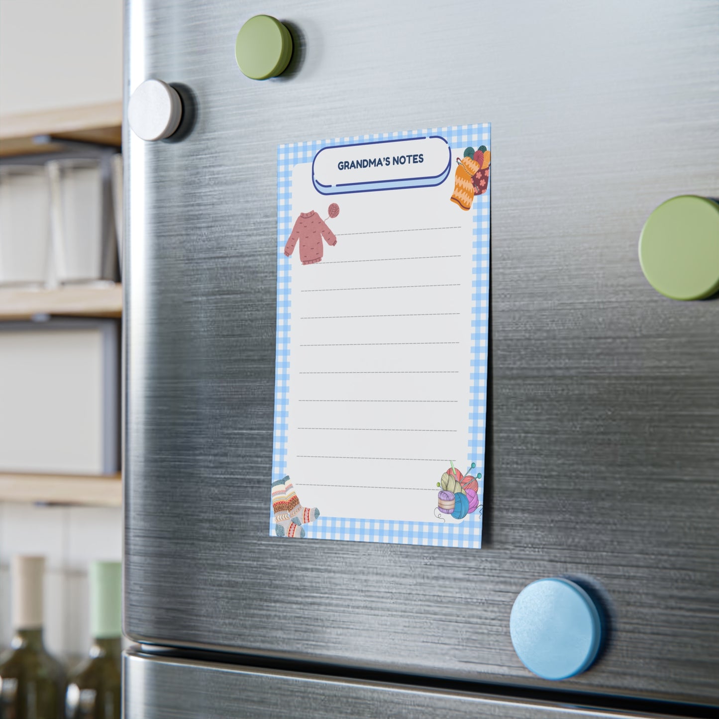 Sticky Note Pads| Knit Theme