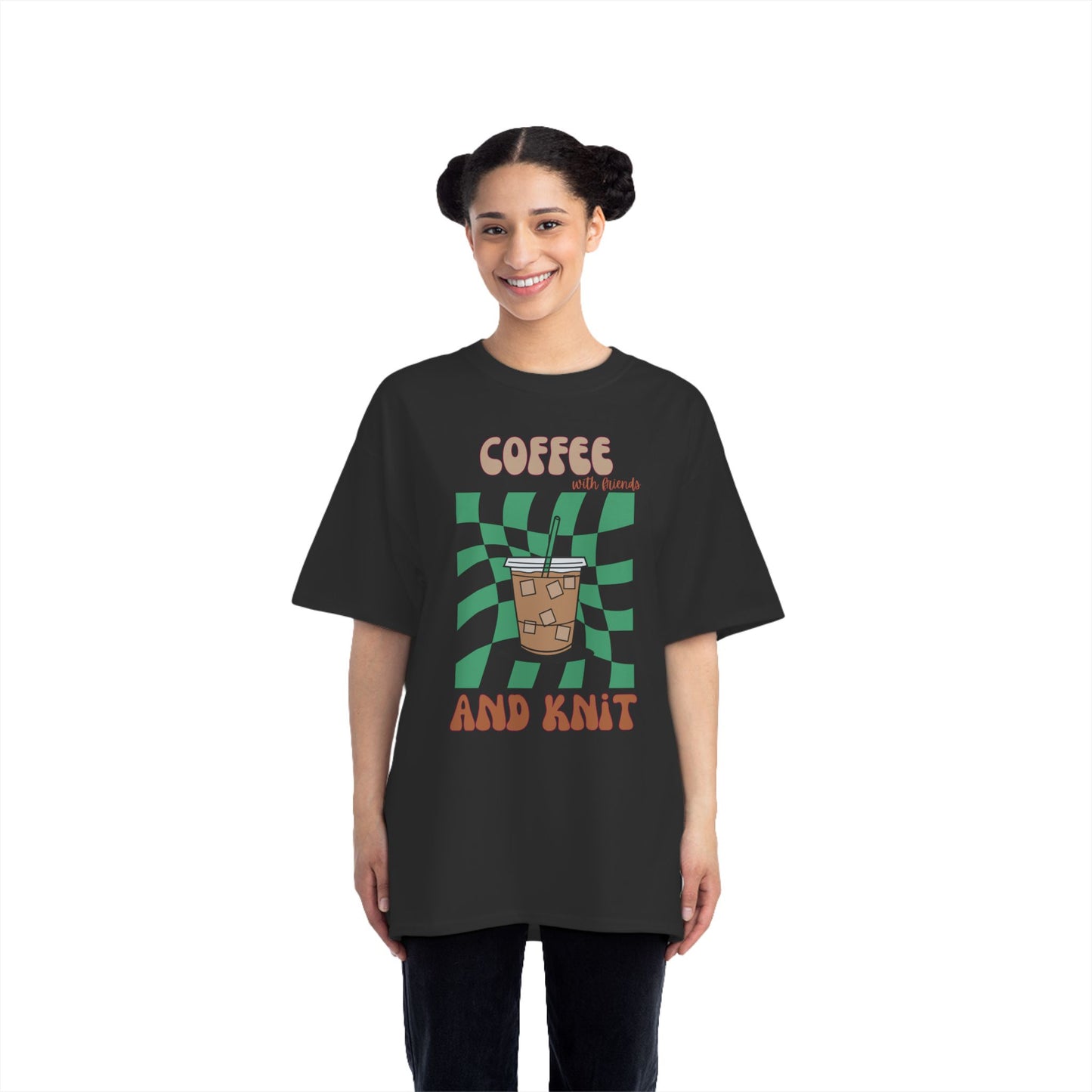 Coffee with Friends and Knit Shirt – Heavy Beefy Tee