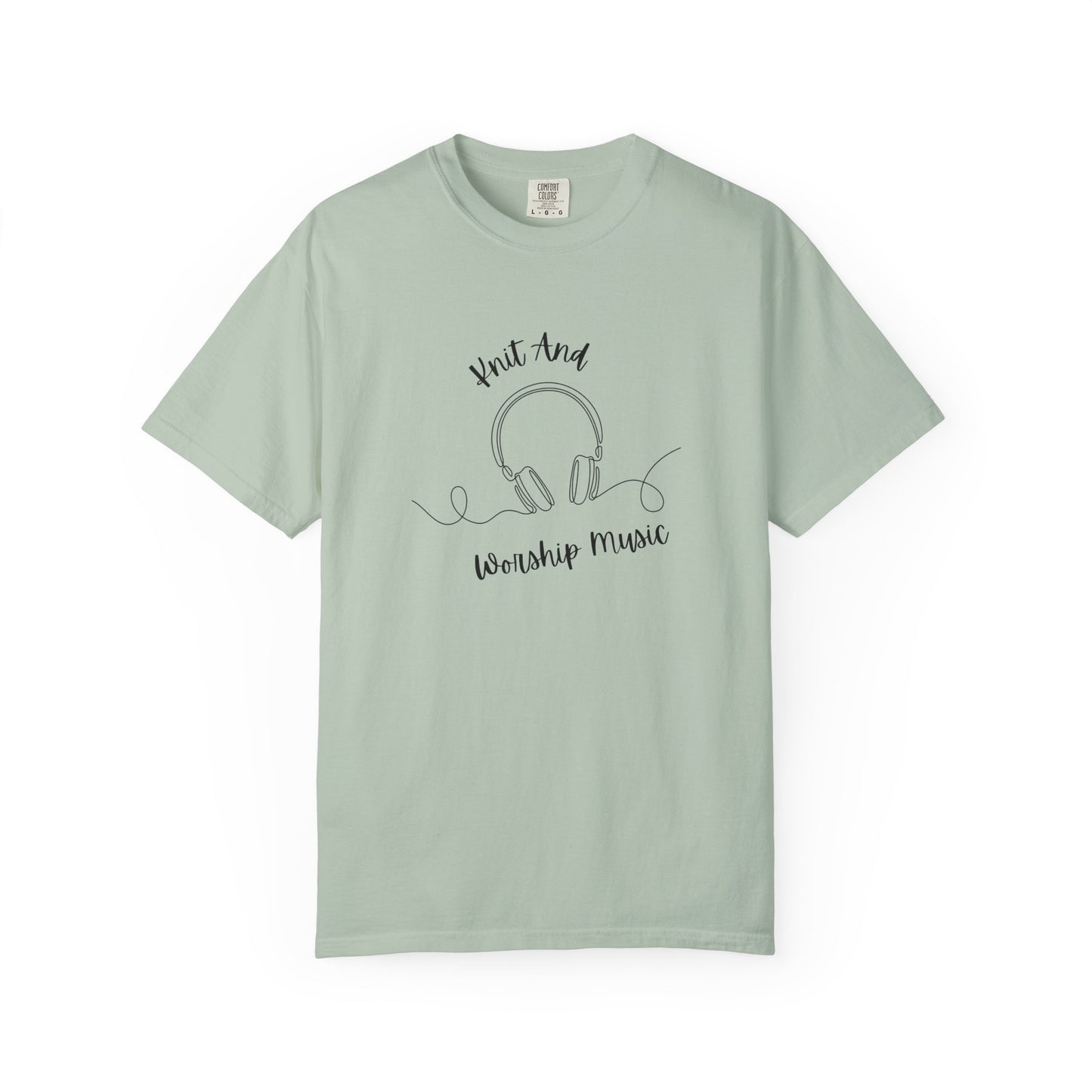 Christian T-Shirt "Knit and Worship Music"