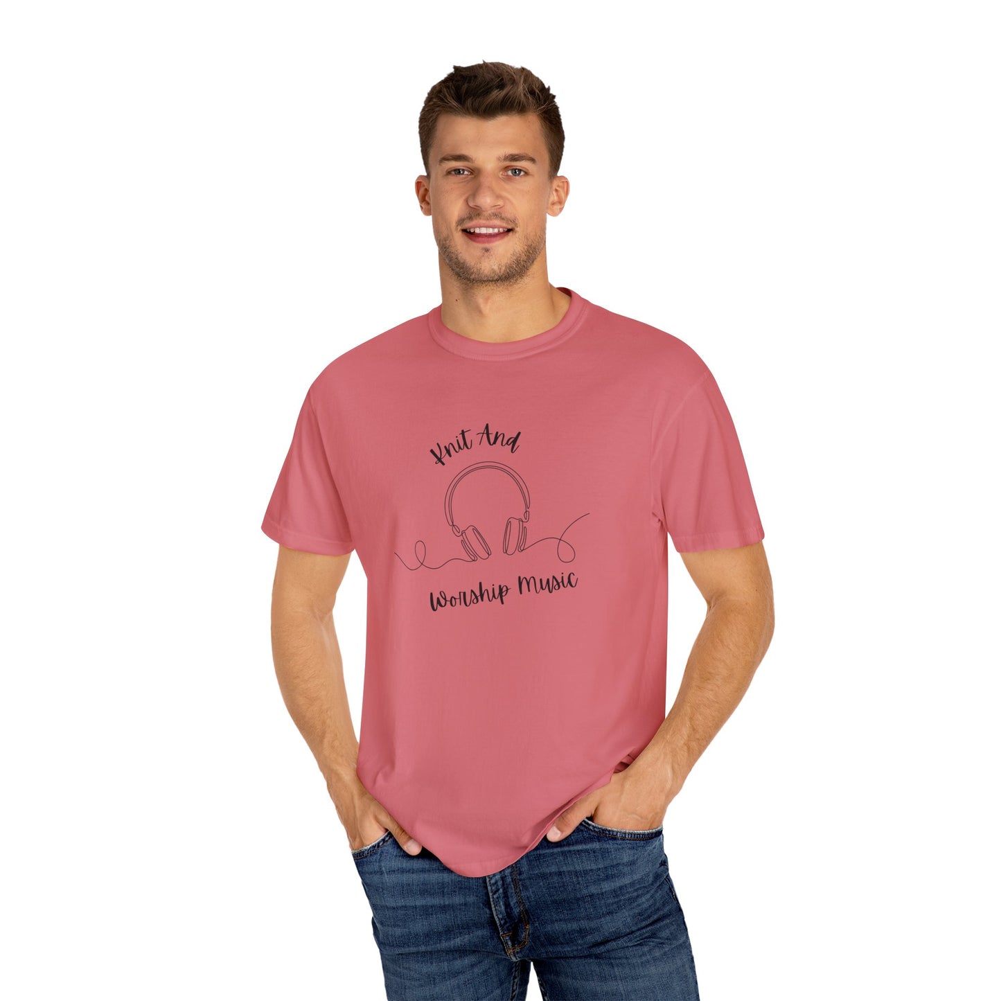 Christian T-Shirt "Knit and Worship Music"