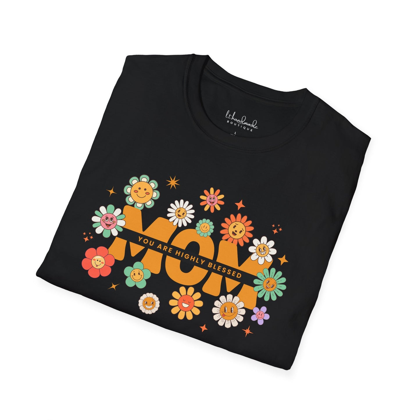 MAMA Floral Soft T-shirt- Highly Blessed