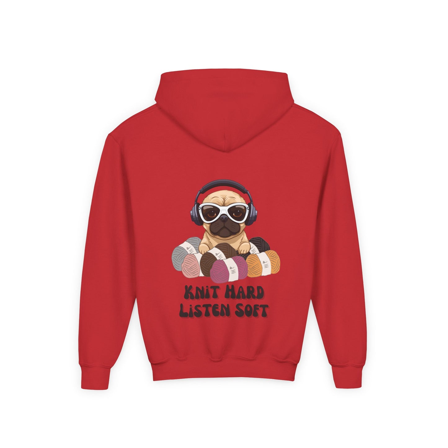 Soft Hoodie For Knitting Enthusiast-Youth