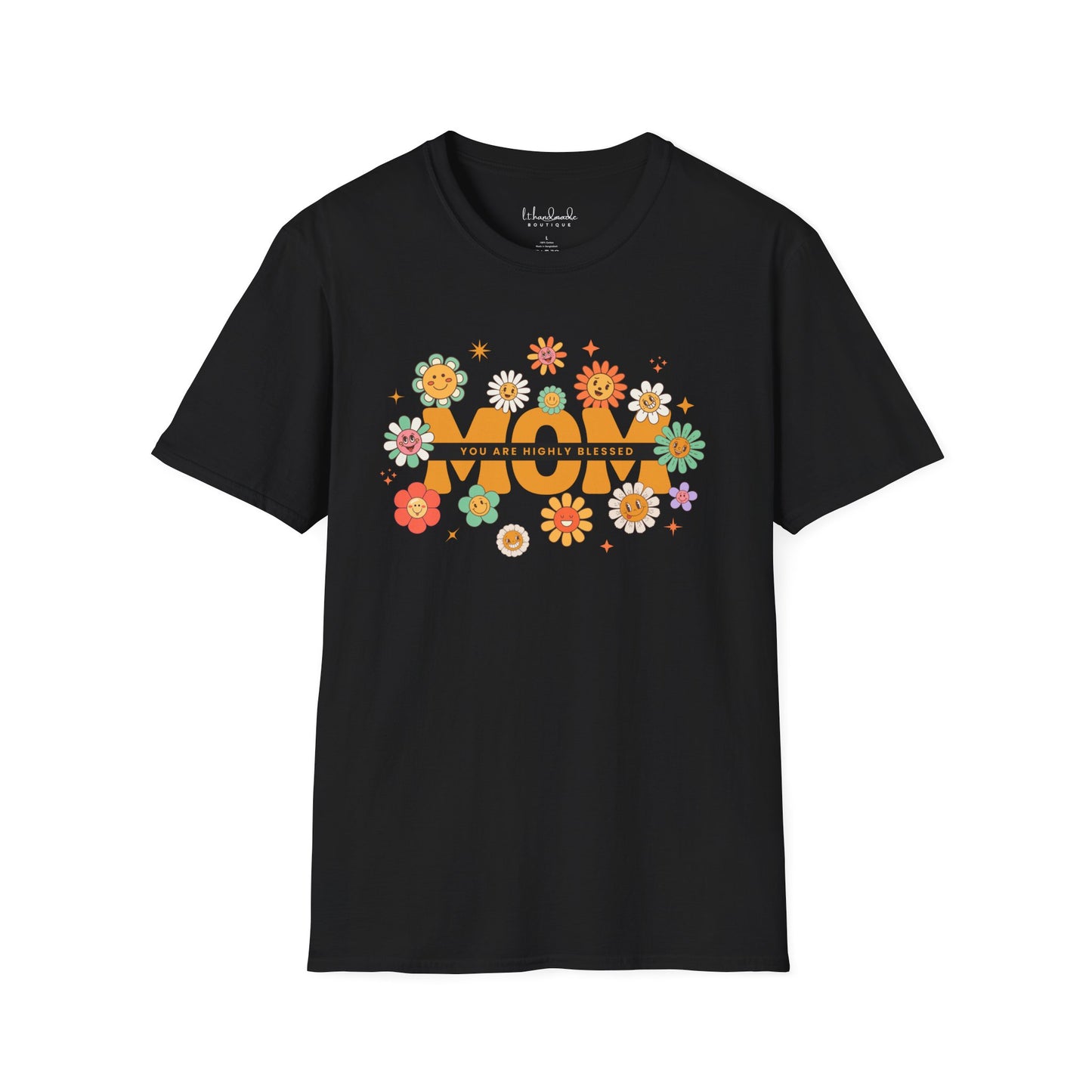 MAMA Floral Soft T-shirt- Highly Blessed