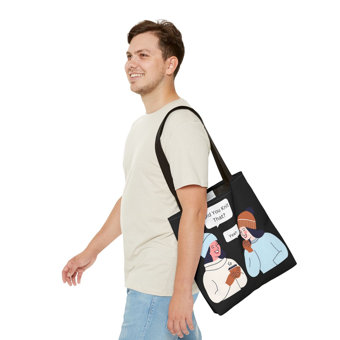 Tote Bag For Knitting and Crochet Supplies| Humor Theme