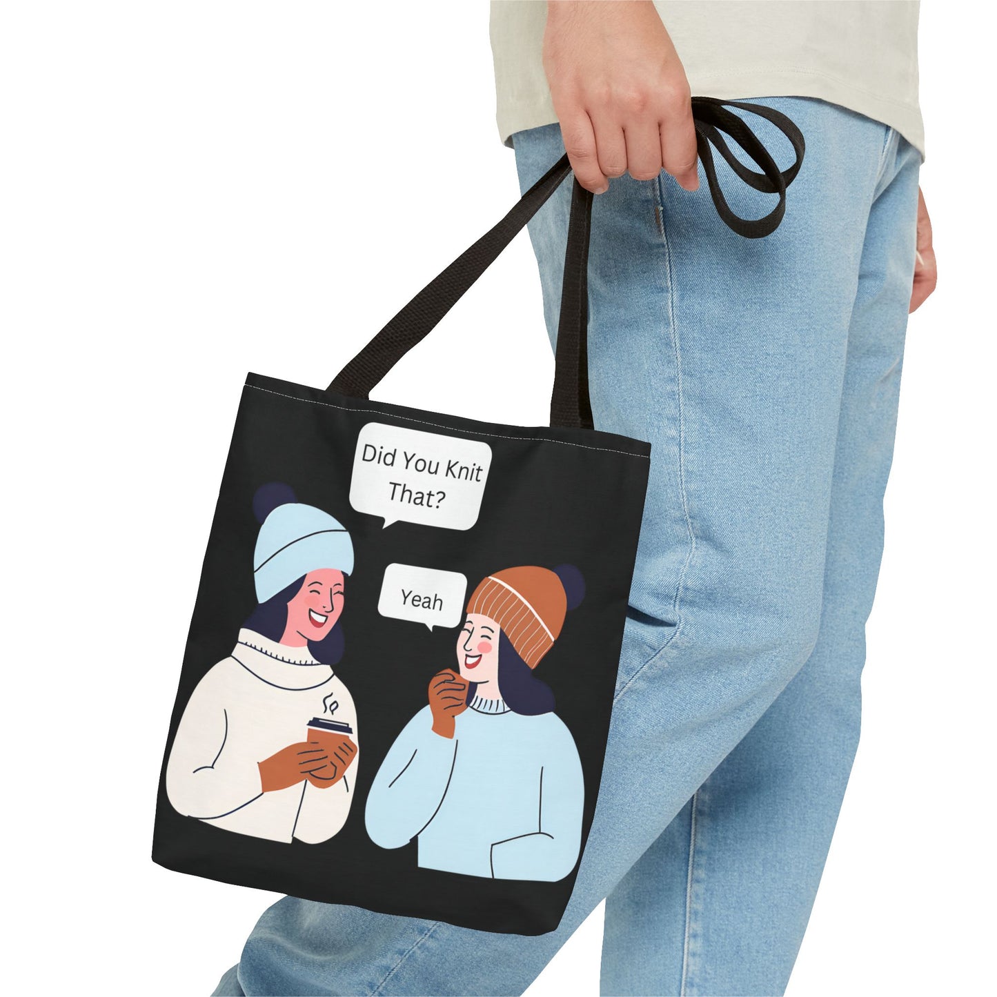 Tote Bag For Knitting and Crochet Supplies| Humor Theme