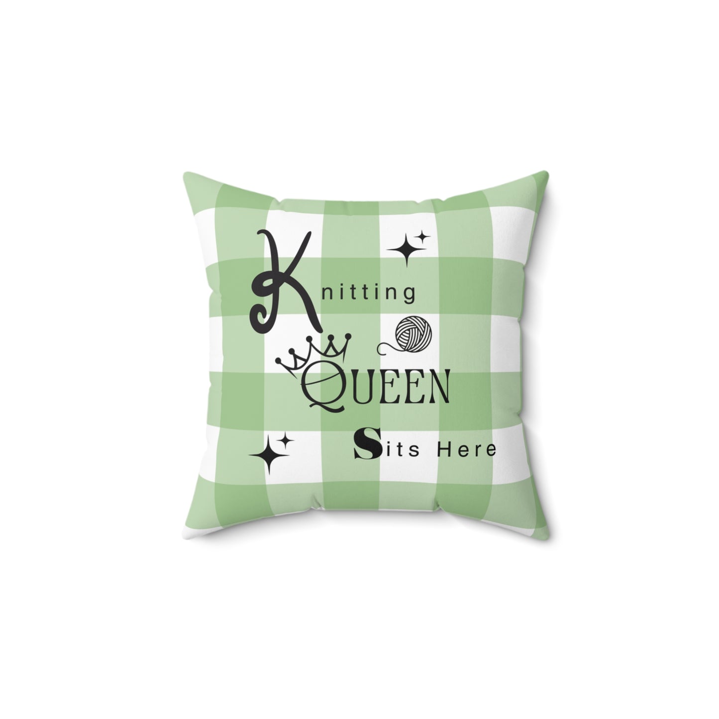 Home Decor Pillow For Knitting Queens