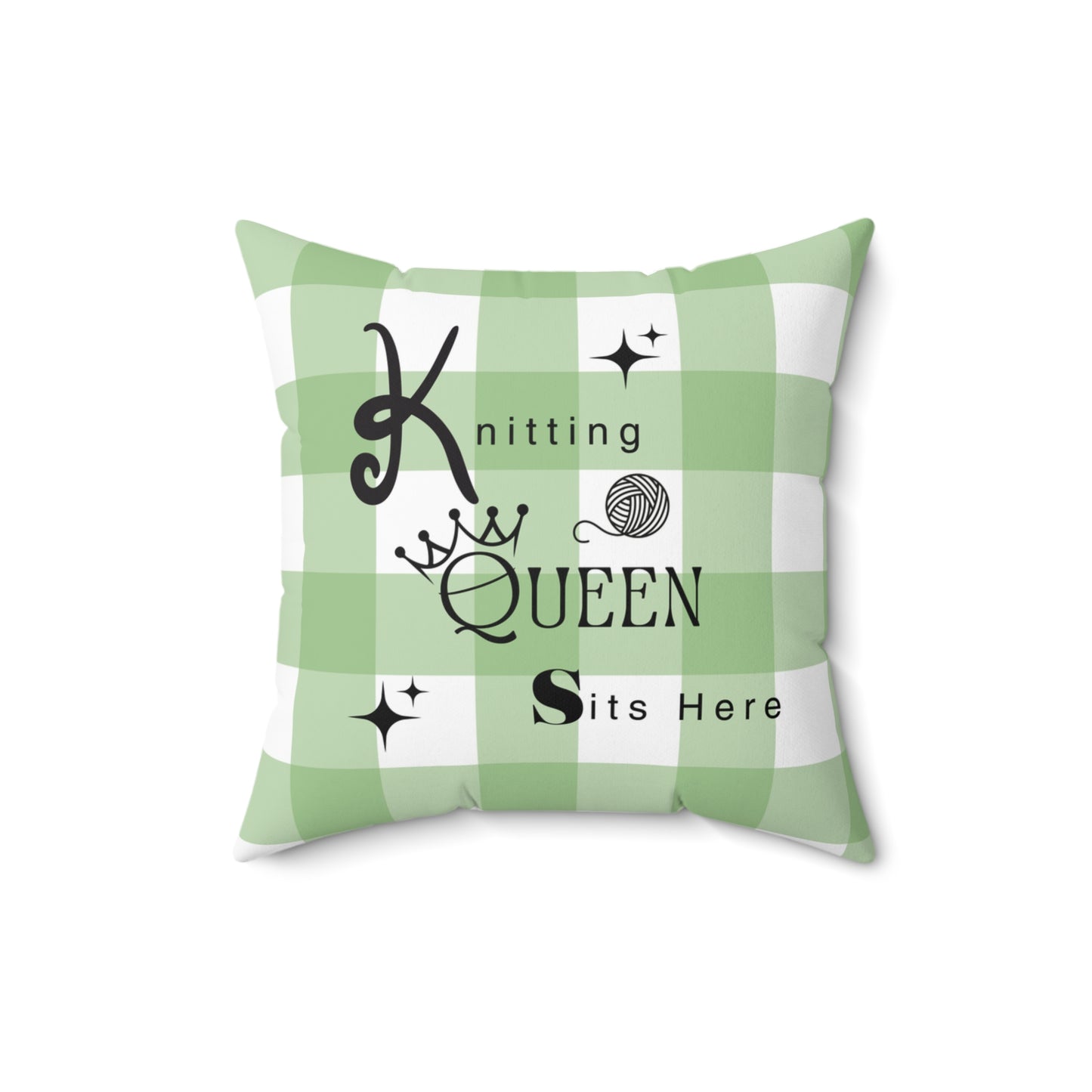 Home Decor Pillow For Knitting Queens