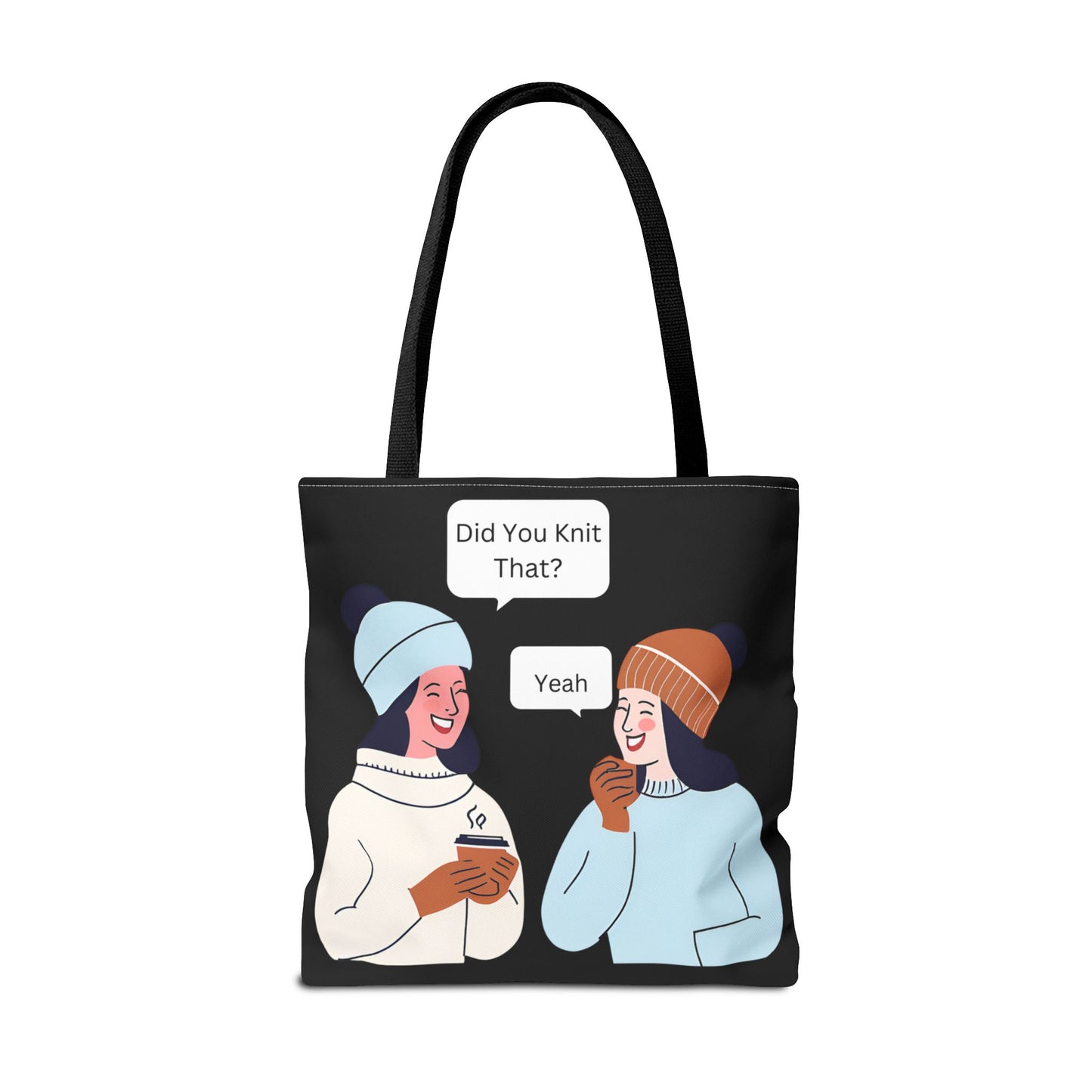 Tote Bag For Knitting and Crochet Supplies| Humor Theme