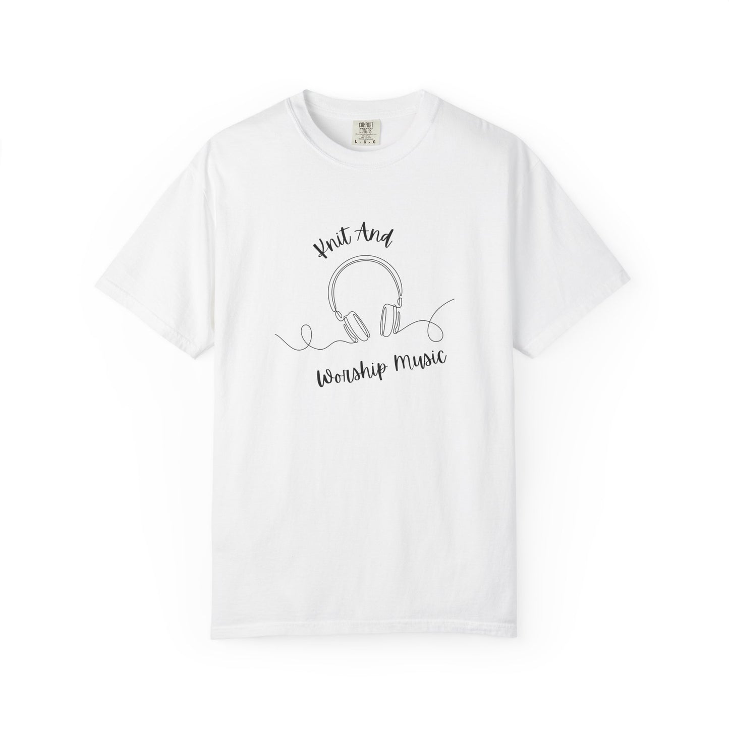 Christian T-Shirt "Knit and Worship Music"