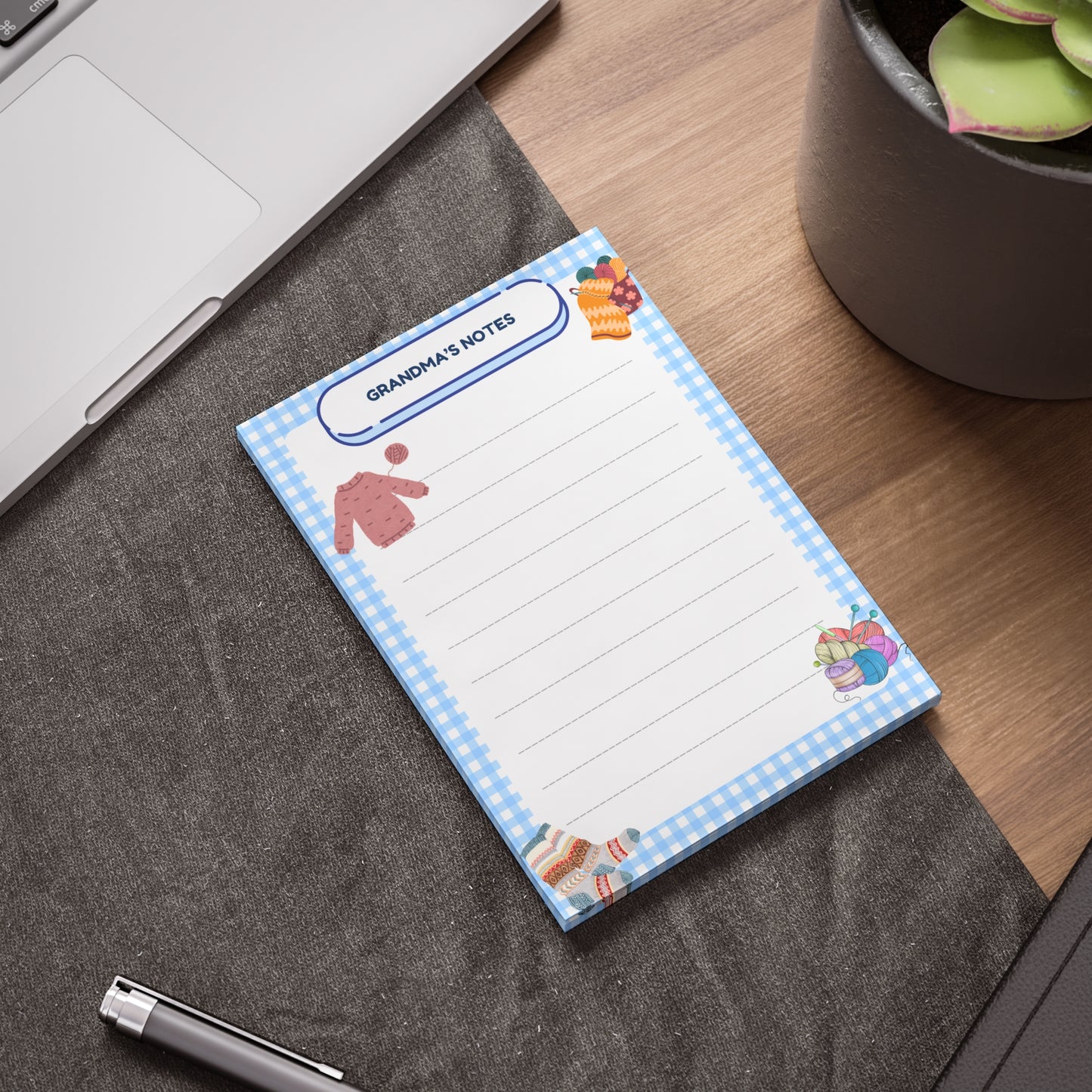 Sticky Note Pads| Knit Theme