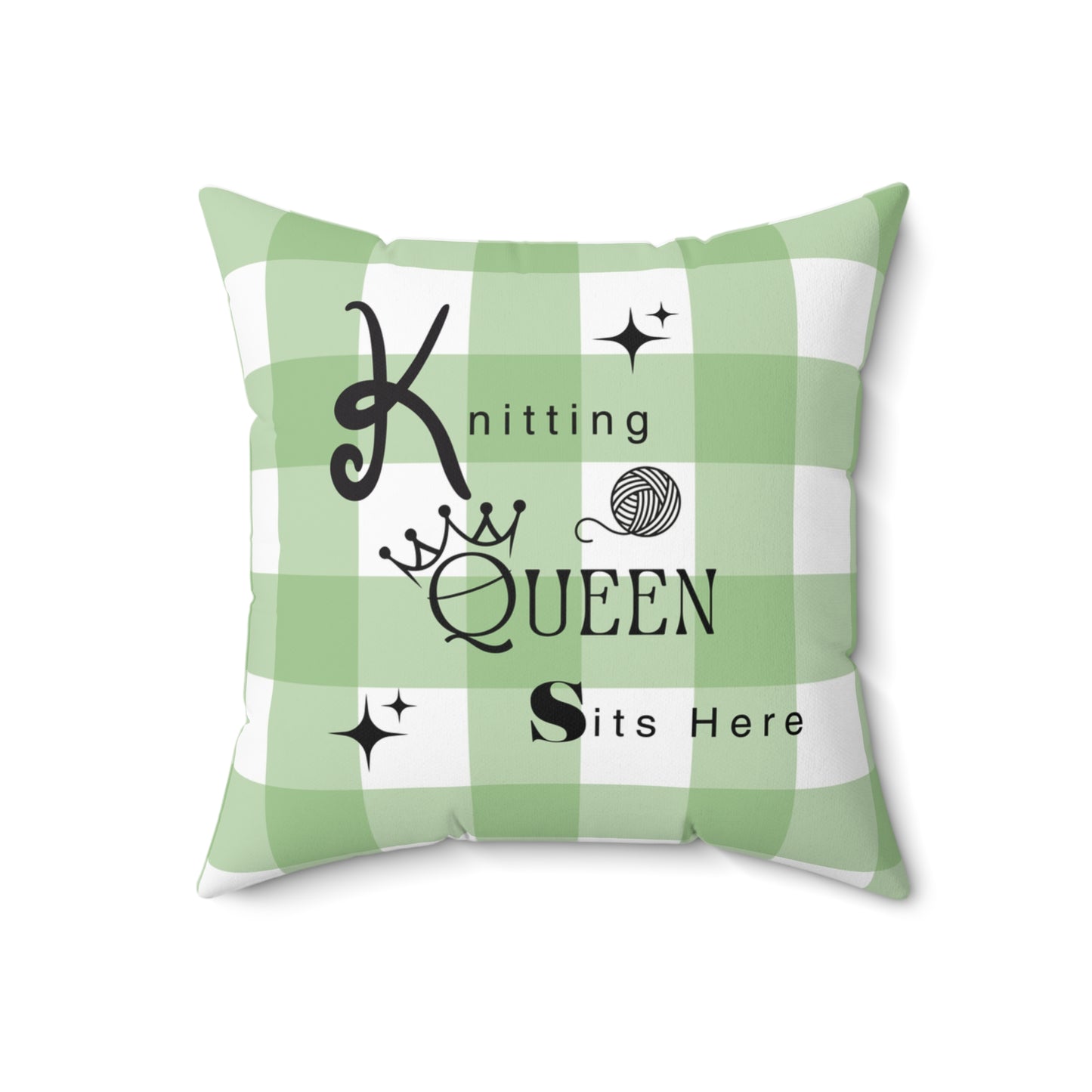 Home Decor Pillow For Knitting Queens