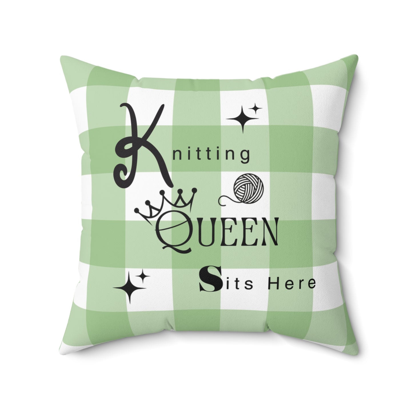 Home Decor Pillow For Knitting Queens