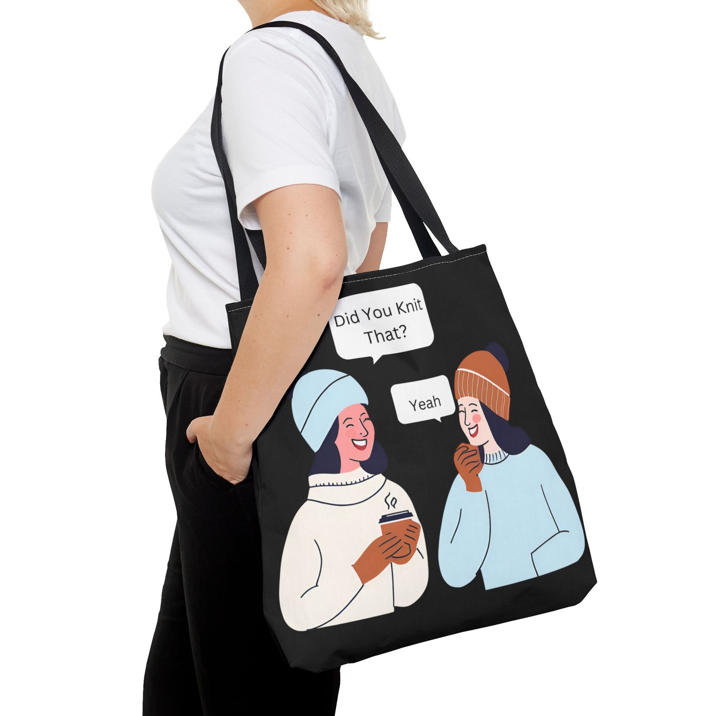 Tote Bag For Knitting and Crochet Supplies| Humor Theme