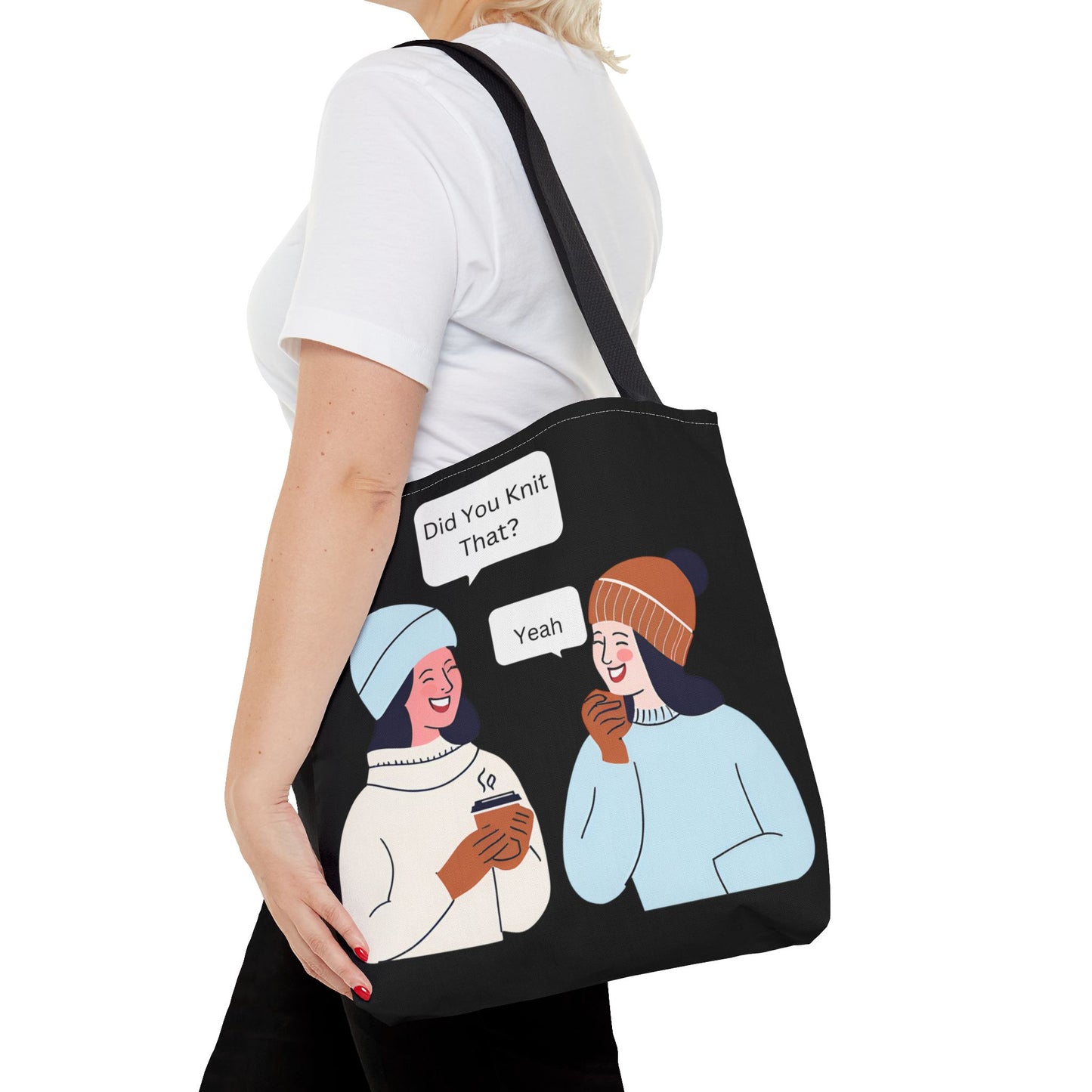 Tote Bag For Knitting and Crochet Supplies| Humor Theme
