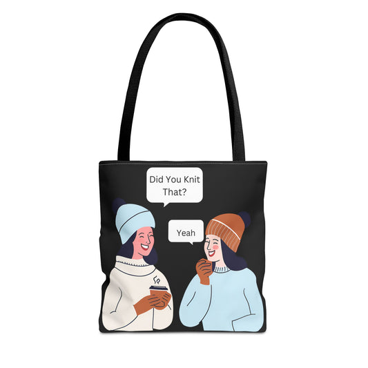 Tote Bag For Knitting and Crochet Supplies| Humor Theme