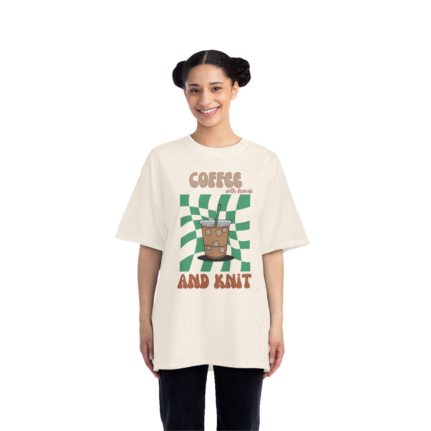 Coffee with Friends and Knit Shirt – Heavy Beefy Tee