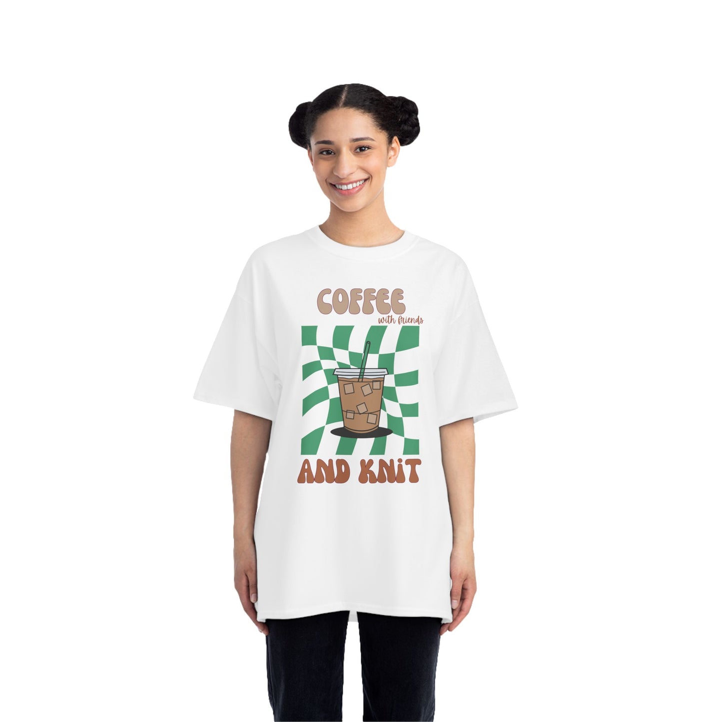 Coffee with Friends and Knit Shirt – Heavy Beefy Tee