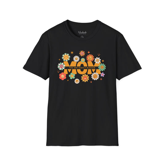 MAMA Floral Soft T-shirt- Highly Blessed