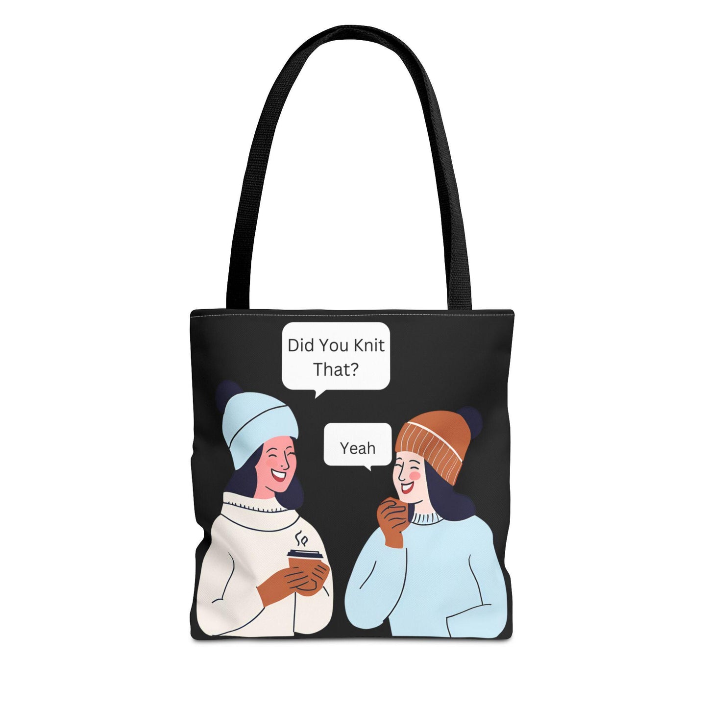 Tote Bag For Knitting and Crochet Supplies| Humor Theme